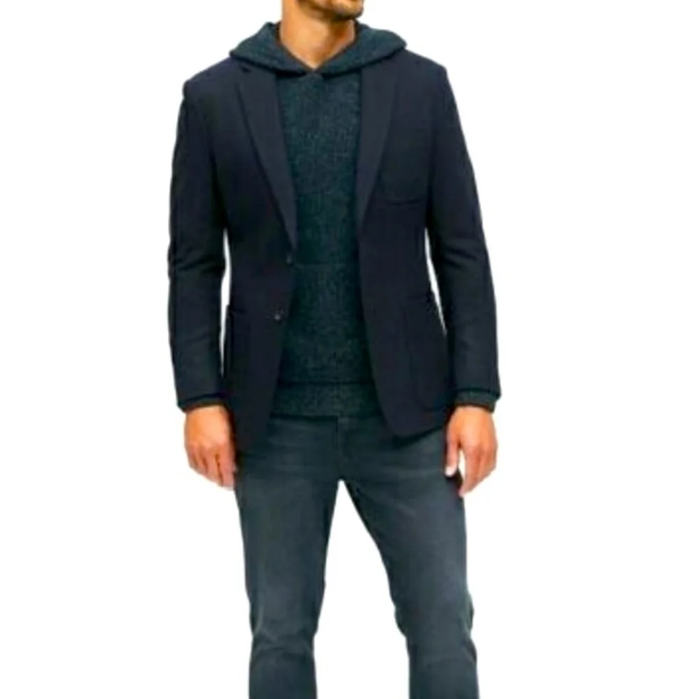 Banana Republic Modern Slim Fit Wool Blend Blazer Jacket In Charcoal